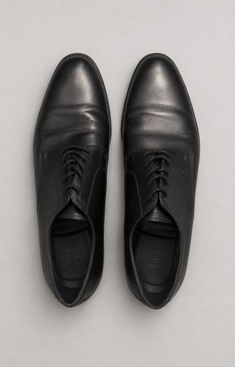 Black Formal LaceUp Shoes