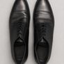 ZARA Navy Suit Set with Black Formal Shoes Image 3