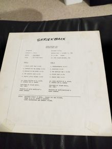 Shriekback Big night music lp test pressing with press release