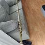 Vintage Brass Style Extendable Curtain Pole with Corded Track System Image 3