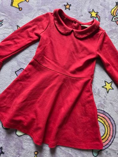 12-18m, Next Flowy Flare Red Dress