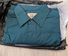 BNWT Ballybar Ireland Men's Country Work Shirt - Small (Petrol)