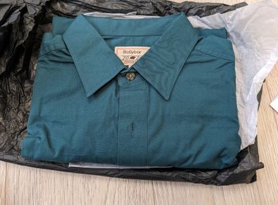 BNWT Ballybar Ireland Men's Country Work Shirt - Small (Petrol)