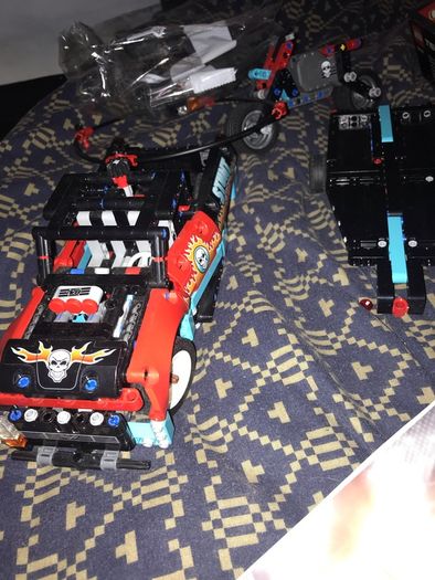 Lego Technic Set : Truck and bike technic set w box