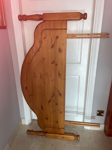 Bed head board and bed frame.