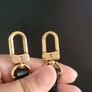 Authentic Louis Vuitton Cross Body Leather Strap in Black and Gold Hardware Image 5