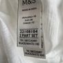 M&S ladies white v neck T-shirt size 16 new without tags Image 4