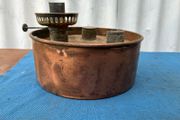Vintage Copper Double Burner Oil Lamp