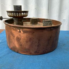 Vintage Copper Double Burner Oil Lamp