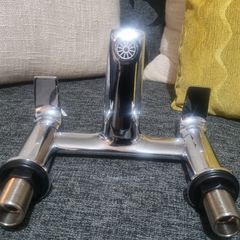Bathroom or kitchen jasmin by sonas chrome taps with flexes new in boxes