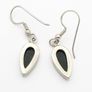925 Sterling Silver & Dichroic Glass Earrings Image 4