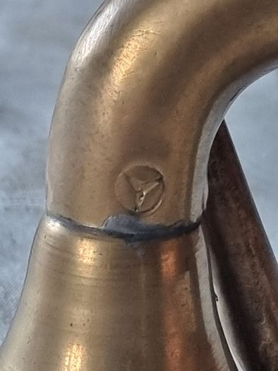 Old brass Mercedes car horn
