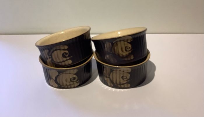 Vintage Denby Bakewell stoneware ramekins x4