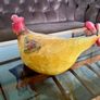 Vintage Hen Chicken Rooster Figurine Farmhouse Kitchen Cottage Decor Image 9