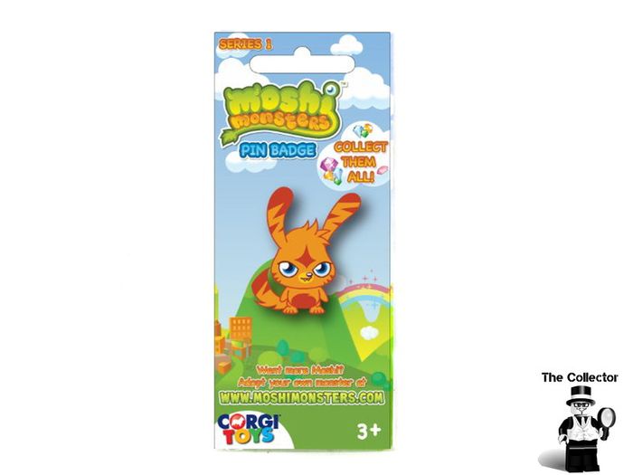 Corgi Moshi Monsters Series 1 Pin Badge Brand New In Packet