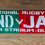 four Irish rugby scarf's, and a badge Image 3