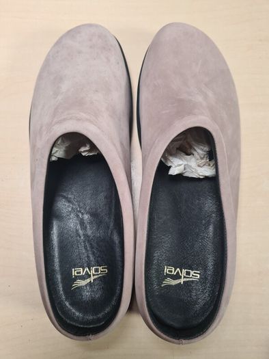 womens SOLVEI BY DANSK slip on flats shoes suede clogs  Size  Uk 6.5 EU 40 made in portugal