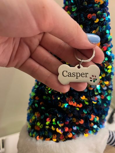 Personalised Engraved Silver Dog tag