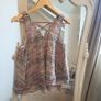 Cute Multicoloured Strappy Top size 8 Image 2