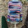 Handknit multicolor cardigan Medium Large Image 5
