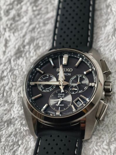 Seiko Astron SBXC067 GPS Solar Titanium - Extra Strap Included