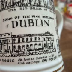 Collectable 1998 Rosalind Walshe collection mug 'some of the fine buildings of Dublin' fine bone china