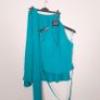 Bella Formals by Venus Teal Blue Top Chiffon Pleated Midi Skirt Scarf Co Ord Set 10-12UK/38-40EU Image 2