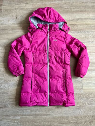 Pink Trespass girls coat 7-9Y