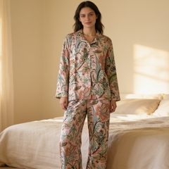 Brand New Hand Block Print Cotton Pajama Set: Ultra-Soft Cotton Night Dress Sleepwear