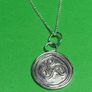 Sterling silver Triskele pendant with 18 inch chain. Image 6