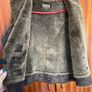 Ladies fur lined suede gilet Image 3
