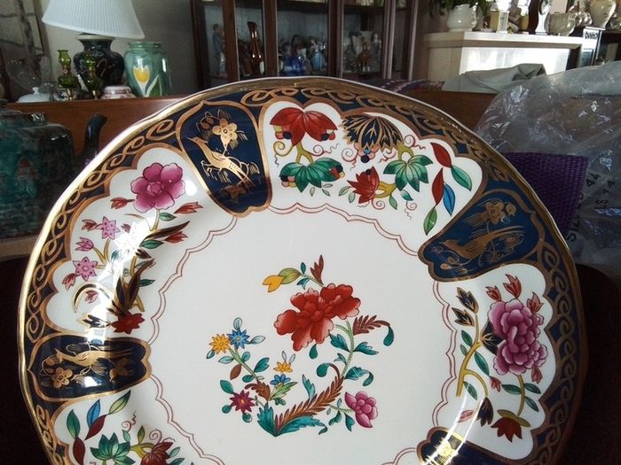 Mason's Blue & Gold Historic Limited Edition Plate