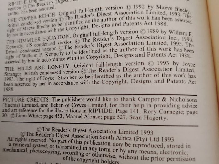 Readers Digest Condensed Books