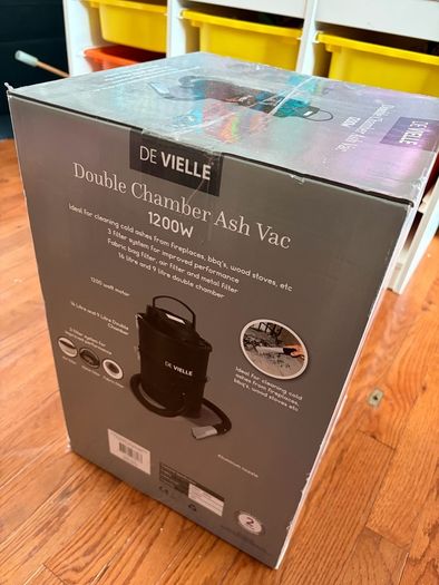 De Vielle Double Chamber Ash Vac 1200W