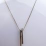 Vintage Sterling Silver Long Pendant Necklace (L20" - 4,18g) Image 5
