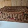 Vintage Optima wicker picnic basket with Roy Kirkham plates and mugs Image 6