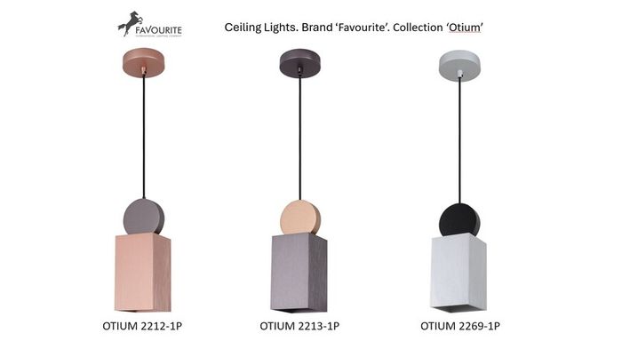 BRAND NEW 3 x Design Metal Ceiling Light Favourite Otium. Models 2212-1P, 2213-1P, 2269-1P