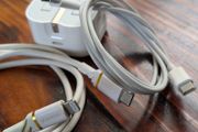 genuine 20W USB C apple charger with 2 cables