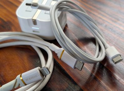 genuine 20W USB C apple charger with 2 cables