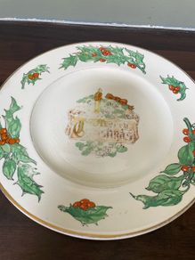 Vintage Christmas Plate
