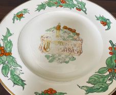 Vintage Christmas Plate