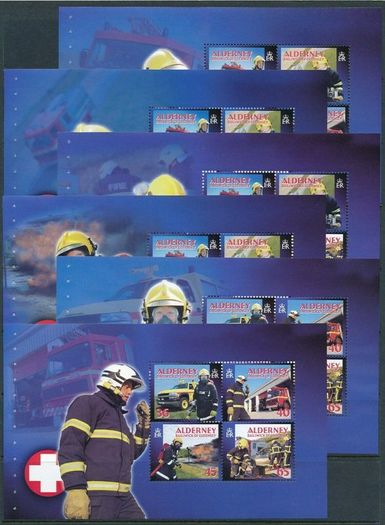 2004 Alderney Community Services Part 4 Fire Services Stamp Booklet Mint Never Hinged (MNH)