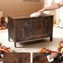 Large Wood Toy Chest Safety Hinge Kids Storage Bench Image 7