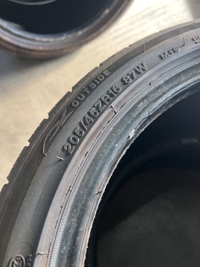 tyres 205 45 16 , 4 identical