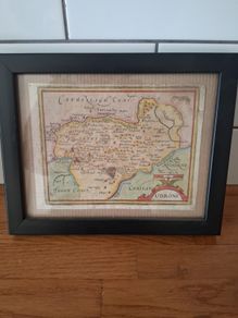 antique irish map carlow idrone 17th century Jannson