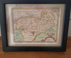 antique irish map carlow idrone 17th century Jannson