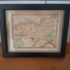 antique map carlow idrone 17th century Jannson