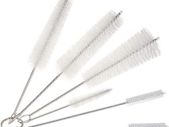 Cleaning Brush Set, Bottle Brush Cleaner, Tube Brushes, Water Bottle Cleaning Brush, Kitchen Wire Scrub Set for Nozzle Clean, Drinking Straw, Wine Bottle, Cup, Pipes, Keyboard, Set of 6