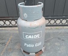 patio gas bottles (around half full)