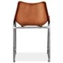 Dining Chairs 6 pcs Brown Real Leather Image 5
